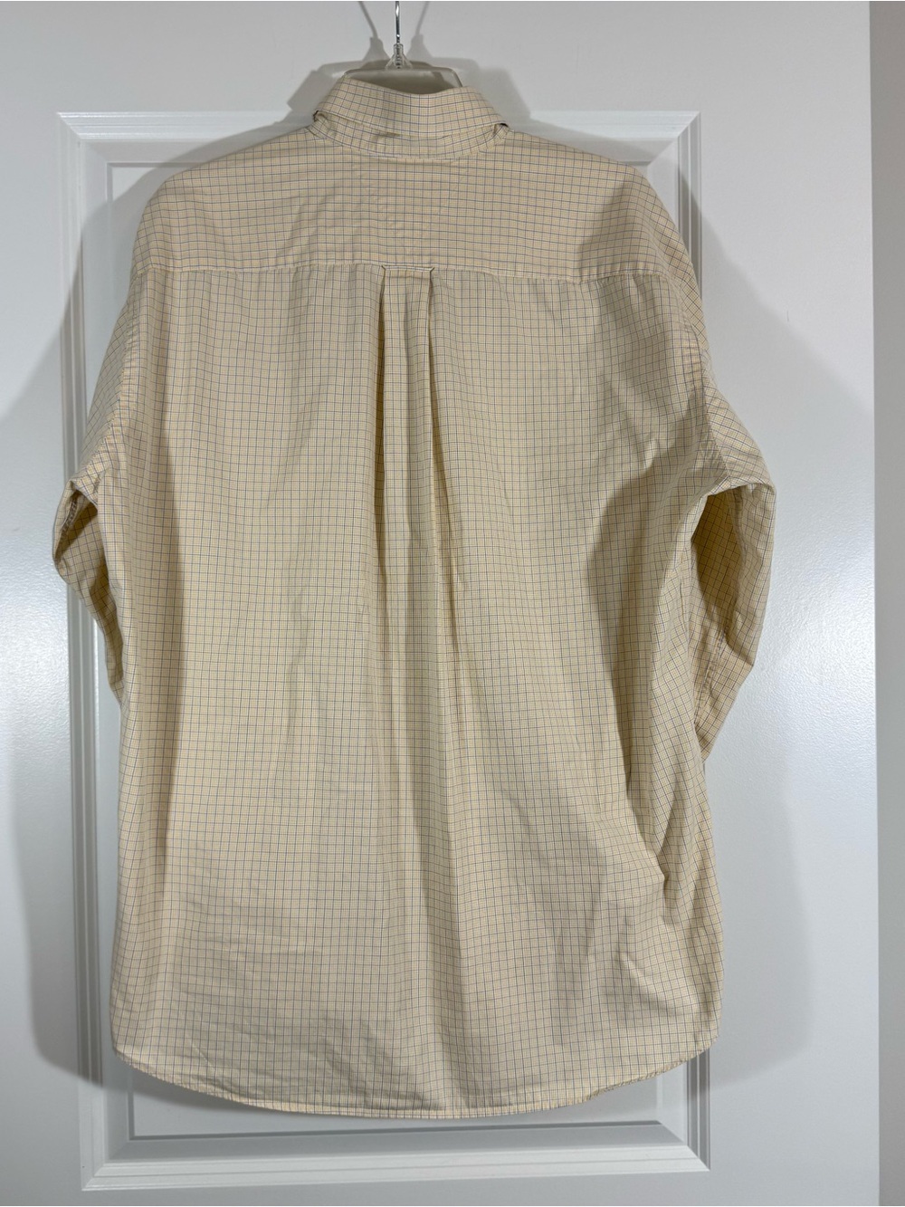 Vintage Tommy Hilfiger American Classics Dress Shirt Yellow/Blue Check - Picture 15 of 15